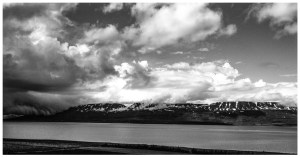 Storm front in Northern Iceland