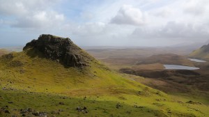 Hiking up to the Quiraing on Skye